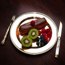 Load image into Gallery viewer, Antique Solid Silver Gilt Mother of Pearl Knives Set of 6 - 19th C. Dutch/Southern Netherlands