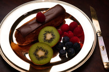 Load image into Gallery viewer, Antique Solid Silver Gilt Mother of Pearl Knives Set of 6 - 19th C. Dutch/Southern Netherlands