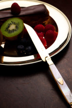 Load image into Gallery viewer, Antique Solid Silver Gilt Mother of Pearl Knives Set of 6 - 19th C. Dutch/Southern Netherlands