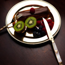 Load image into Gallery viewer, Antique Solid Silver Gilt Mother of Pearl Knives Set of 6 - 19th C. Dutch/Southern Netherlands