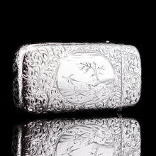 Load image into Gallery viewer, Antique Victorian Solid Silver Cigar Cheroot Case - Nathaniel Mills 1853
