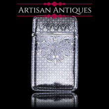 Load image into Gallery viewer, Antique Solid Silver French Niello Cigarette Case - 19th c.
