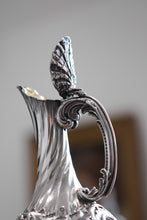 Load image into Gallery viewer, Antique French Solid Silver Ewer Glass Mounted, Rococo Shell Design - Lancon, Paris c.1880
