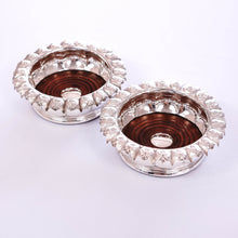 Load image into Gallery viewer, Antique Georgian Solid Silver Wine Coasters/Bottle Holders - Barnards 1829