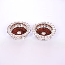 Load image into Gallery viewer, Antique Georgian Solid Silver Wine Coasters/Bottle Holders - Barnards 1829