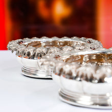 Load image into Gallery viewer, Antique Georgian Solid Silver Wine Coasters/Bottle Holders - Barnards 1829