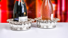 Load image into Gallery viewer, Antique Georgian Solid Silver Wine Coasters/Bottle Holders - Barnards 1829