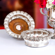 Load image into Gallery viewer, Antique Georgian Solid Silver Wine Coasters/Bottle Holders - Barnards 1829