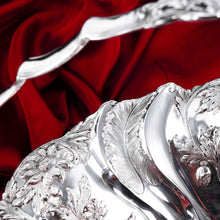 Load image into Gallery viewer, A Magnificent Large Georgian Solid Silver Basket with Floral Motifs (1kg+) - Joseph & John Angell 1835