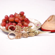 Load image into Gallery viewer, Antique Georgian Solid Silver Gilt Grape Shears/Scissors with Magnificent Vines - London 1830