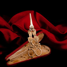 Load image into Gallery viewer, Antique Georgian Solid Silver Gilt Grape Shears/Scissors with Magnificent Vines - London 1830
