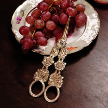Load image into Gallery viewer, Antique Georgian Solid Silver Gilt Grape Shears/Scissors with Magnificent Vines - London 1830