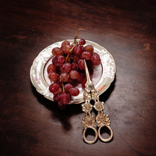 Load image into Gallery viewer, Antique Georgian Solid Silver Gilt Grape Shears/Scissors with Magnificent Vines - London 1830