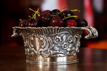 Load image into Gallery viewer, Antique Georgian Solid Silver Irish Bowl with Gorgeous Irish Chasing - Robert W Smith 1832