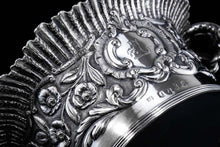 Load image into Gallery viewer, Antique Georgian Solid Silver Irish Bowl with Gorgeous Irish Chasing - Robert W Smith 1832