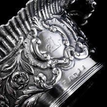 Load image into Gallery viewer, Antique Georgian Solid Silver Irish Bowl with Gorgeous Irish Chasing - Robert W Smith 1832