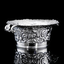 Load image into Gallery viewer, Antique Georgian Solid Silver Irish Bowl with Gorgeous Irish Chasing - Robert W Smith 1832