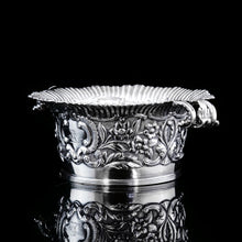 Load image into Gallery viewer, Antique Georgian Solid Silver Irish Bowl with Gorgeous Irish Chasing - Robert W Smith 1832