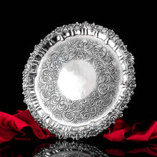 Load image into Gallery viewer, A Magnificent Large (47cm) Georgian Solid Silver Irish Salver / Tray with Beautiful High Lion Feet - Robert W Smith 1831