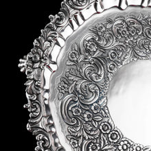 Load image into Gallery viewer, A Magnificent Large (47cm) Georgian Solid Silver Irish Salver / Tray with Beautiful High Lion Feet - Robert W Smith 1831