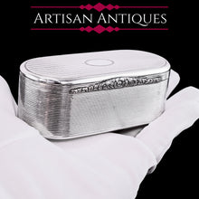Load image into Gallery viewer, Rare Antique Georgian Silver Snuff Box Large Proportions - John Reily 1824