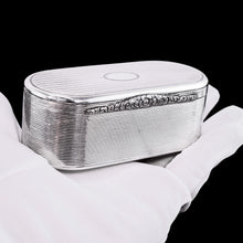 Load image into Gallery viewer, Rare Antique Georgian Silver Snuff Box Large Proportions - John Reily 1824