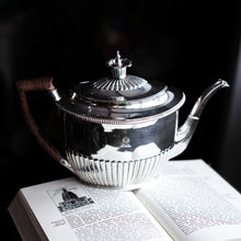 Load image into Gallery viewer, Antique Georgian Solid Silver Teapot with Coronet-like Finial - Daniel Pontifex London 1798