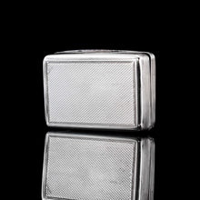Load image into Gallery viewer, Antique Georgian Silver Snuff Box with Floral Border - Thomas Wilkes Barker 1824