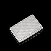 Load image into Gallery viewer, Antique Georgian Silver Snuff Box with Floral Border - Thomas Wilkes Barker 1824