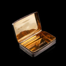 Load image into Gallery viewer, Antique Georgian Silver Snuff Box with Floral Border - Thomas Wilkes Barker 1824
