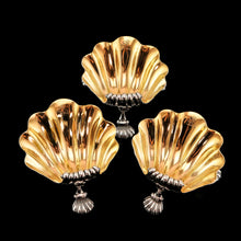 Load image into Gallery viewer, A Wonderful Trio of Antique Georgian Solid Sterling Silver Set of Shell Scallop Dishes - J T Younge, Walker & Crowder 1807
