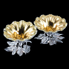 Load image into Gallery viewer, Antique Solid Silver Salt Cellars Naturalistic Flower Design - William Bateman 1832