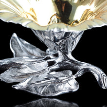Load image into Gallery viewer, Antique Solid Silver Salt Cellars Naturalistic Flower Design - William Bateman 1832 - Artisan Antiques