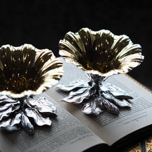 Load image into Gallery viewer, Antique Solid Silver Salt Cellars Naturalistic Flower Design - William Bateman 1832 - Artisan Antiques