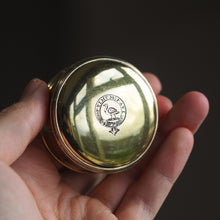Load image into Gallery viewer, Antique Solid Silver Gilt Circular Tobacco Snuff Box - 18th Century