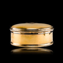 Load image into Gallery viewer, Antique Solid Silver Gilt Circular Tobacco Snuff Box - 18th Century