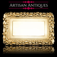 Load image into Gallery viewer, Magnificent Antique Solid Silver Gilt Snuff Box with Acorn Border - London 1853