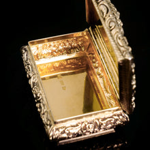 Load image into Gallery viewer, Antique Silver Gilt Table Snuff Box - Yapp & Woodward 1847