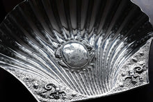 Load image into Gallery viewer, A Spectacular & Huge Antique Victorian Solid Silver Shell Basin Dish / Bowl (40cm+) - Hunt & Roskell, London 1846