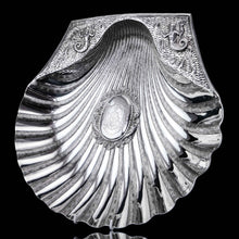 Load image into Gallery viewer, A Spectacular & Huge Antique Victorian Solid Silver Shell Basin Dish / Bowl (40cm+) - Hunt & Roskell, London 1846