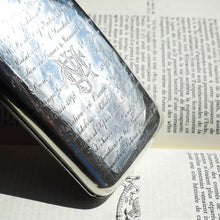 Load image into Gallery viewer, Antique Solid Silver Cigar Case with Indian Army Military Interest Records Hand Engraved - c.1890