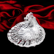 Load image into Gallery viewer, Antique Solid Silver Rococo Shell Dish in the Manner of Paul de Lamerie - 1908
