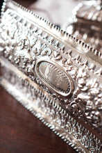 Load image into Gallery viewer, Giant Antique Edwardian Solid Silver Jewellery Box with Profuse Chased Decorations - Mappin & Webb Ltd 1901