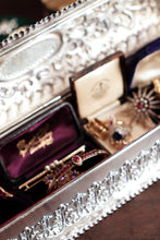 Load image into Gallery viewer, Giant Antique Edwardian Solid Silver Jewellery Box with Profuse Chased Decorations - Mappin & Webb Ltd 1901