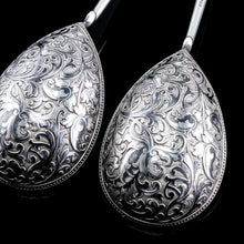 Load image into Gallery viewer, Magnificent Large Antique Pair of Imperial Russian Solid Silver Niello Spoons - Volkov Karp Nikit c.1910