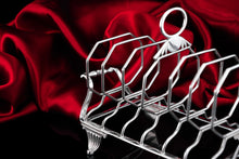 Load image into Gallery viewer, Antique Georgian Solid Silver Toast Rack in Neoclassical Design - Rebecca Emes & Edward Barnard 1809
