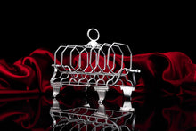 Load image into Gallery viewer, Antique Georgian Solid Silver Toast Rack in Neoclassical Design - Rebecca Emes & Edward Barnard 1809
