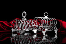 Load image into Gallery viewer, Antique Georgian Solid Sterling Silver Toast Rack Regency Style - London 1827
