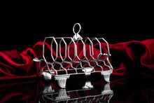 Load image into Gallery viewer, Antique Georgian Solid Silver Toast Rack in Neoclassical Design - Rebecca Emes & Edward Barnard 1809