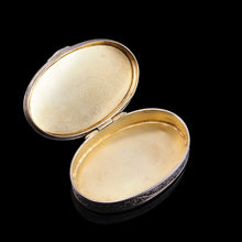 Load image into Gallery viewer, Antique Sterling Silver Box with Orange Guilloche Enamel - David Andersen c.1900